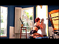 PLAY: Voluptuous red head Kylie Ireland sucks cock wildly and takes a cum shot