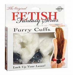 Fur Handcuffs-White